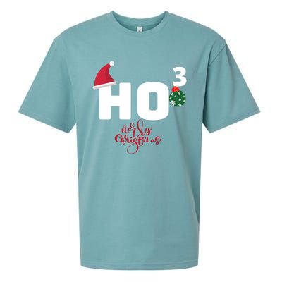 Ho Ho Ho Merry Christmas Ho3 Funny Gift Sueded Cloud Jersey T-Shirt