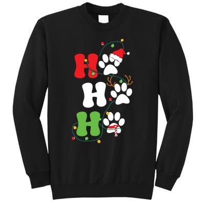 Ho Ho Ho Christmas Dog Paws Vintage Christmas Sweatshirt