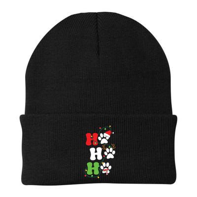Ho Ho Ho Christmas Dog Paws Vintage Christmas Beanie