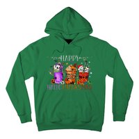 Happy Hallothanksmas Halloween Thanksgiving Christmas Hoodie