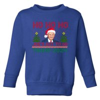 Ho Ho Ho JoeS Got To Go Trump 2024 For President Maga Gift Toddler Sweatshirt