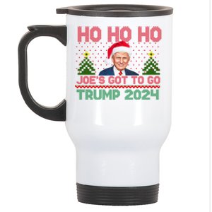 Ho Ho Ho JoeS Got To Go Trump 2024 For President Maga Gift Stainless Steel Travel Mug