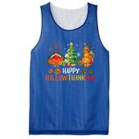 Happy Hallothanksmas Halloween Thanksgiving Merry Christmas Gift Mesh Reversible Basketball Jersey Tank