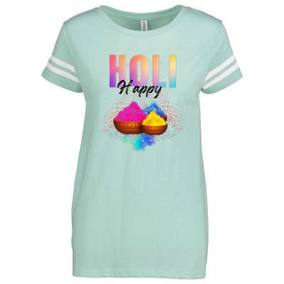 Happy Holi Enza Ladies Jersey Football T-Shirt