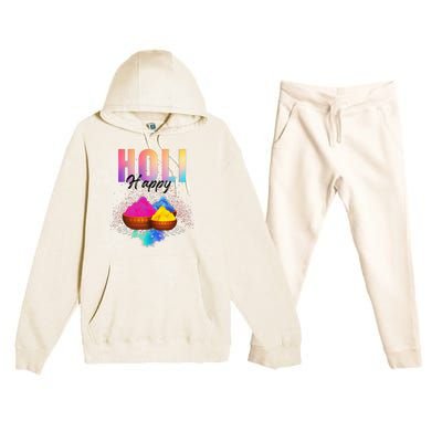 Happy Holi Premium Hooded Sweatsuit Set