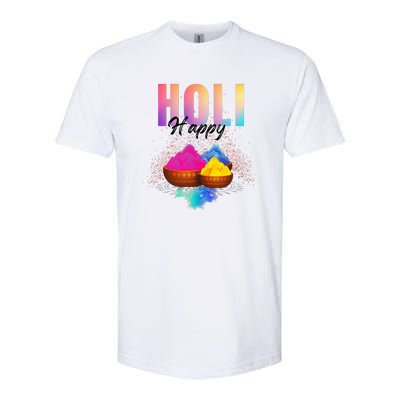 Happy Holi Softstyle CVC T-Shirt