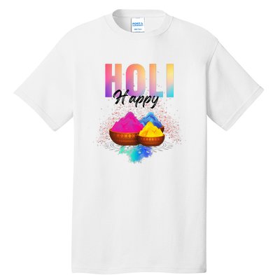 Happy Holi Tall T-Shirt