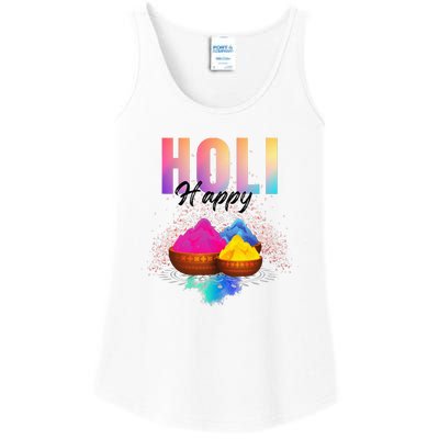 Happy Holi Ladies Essential Tank