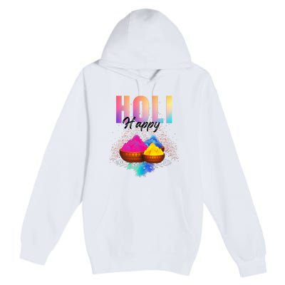 Happy Holi Premium Pullover Hoodie