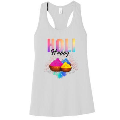 Happy Holi Women's Racerback Tank