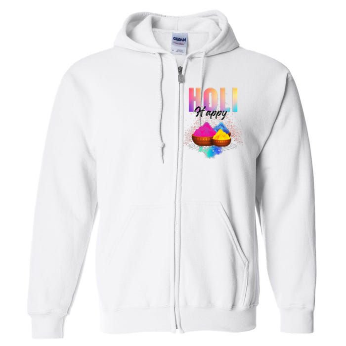 Happy Holi Full Zip Hoodie