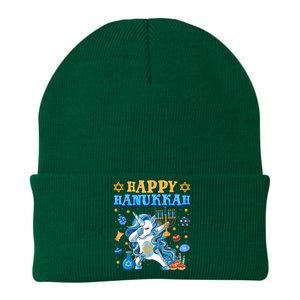 Happy Happy Hanukkah Unicorn Jewnicorn Chanukah Jewish Xmas Gifts Knit Cap Winter Beanie