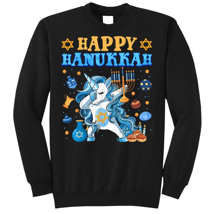 Happy Happy Hanukkah Unicorn Jewnicorn Chanukah Jewish Xmas Gifts Sweatshirt