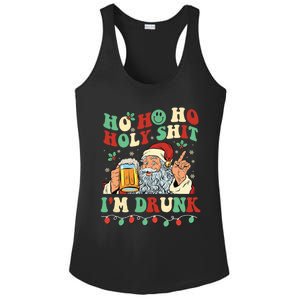 Ho Ho Holy Shit Im Drunk Beer Santa Hat Christmas Ing Gift Ladies PosiCharge Competitor Racerback Tank