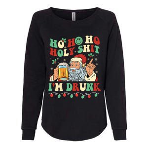 Ho Ho Holy Shit Im Drunk Beer Santa Hat Christmas Ing Gift Womens California Wash Sweatshirt