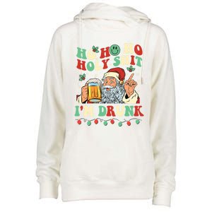 Ho Ho Holy Shit Im Drunk Beer Santa Hat Christmas Ing Gift Womens Funnel Neck Pullover Hood