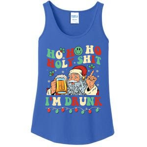 Ho Ho Holy Shit Im Drunk Beer Santa Hat Christmas Ing Gift Ladies Essential Tank