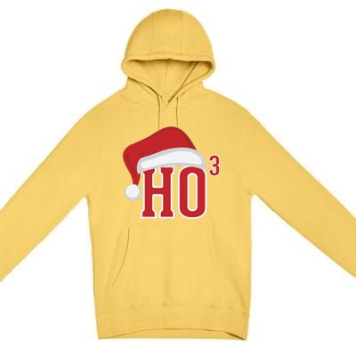 Ho Ho Ho X 3 Third Power Funny Christmas Holiday Gift Premium Pullover Hoodie