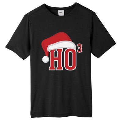 Ho Ho Ho X 3 Third Power Funny Christmas Holiday Gift Tall Fusion ChromaSoft Performance T-Shirt