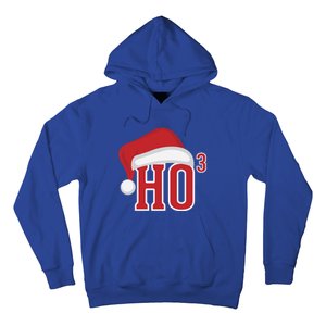 Ho Ho Ho X 3 Third Power Funny Christmas Holiday Gift Hoodie