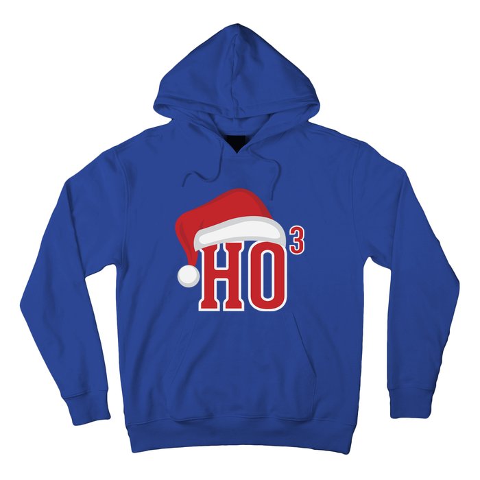 Ho Ho Ho X 3 Third Power Funny Christmas Holiday Gift Hoodie