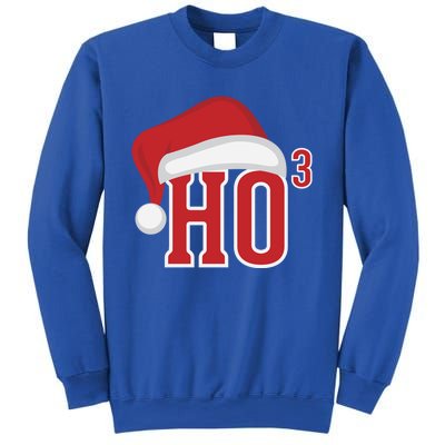 Ho Ho Ho X 3 Third Power Funny Christmas Holiday Gift Sweatshirt