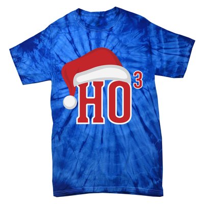 Ho Ho Ho X 3 Third Power Funny Christmas Holiday Gift Tie-Dye T-Shirt