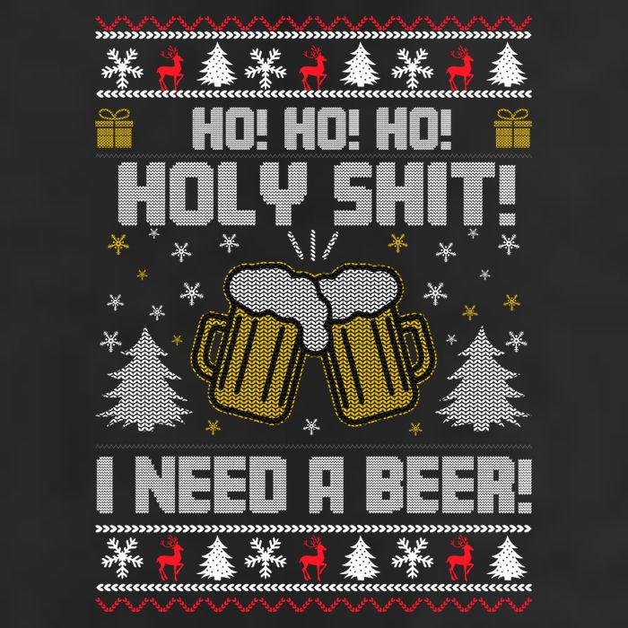 Ho Ho Holy I Need A Beer Santa Claus Ugly Christmas Cool Comfort Performance Bucket Hat