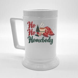 Ho Ho Homebody Cozy Christmas Holiday Winter Art Gift Beer Stein