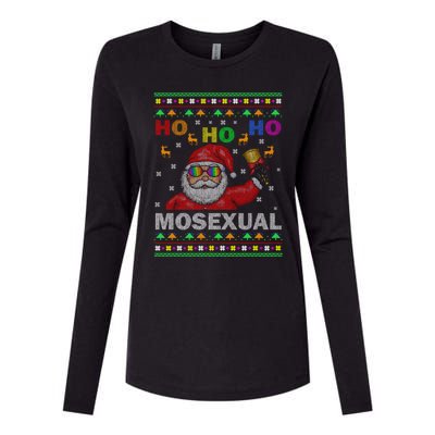 Ho Ho Homosexual Christmas Santa Holiday Pride Pyjama Gift Womens Cotton Relaxed Long Sleeve T-Shirt