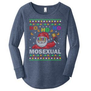 Ho Ho Homosexual Christmas Santa Holiday Pride Pyjama Gift Women's Perfect Tri Tunic Long Sleeve Shirt