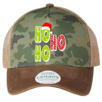 Ho Ho Ho Merry Christmas Festive Legacy Tie Dye Trucker Hat