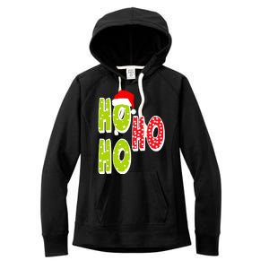 Ho Ho Ho Merry Christmas Festive Women's Fleece Hoodie