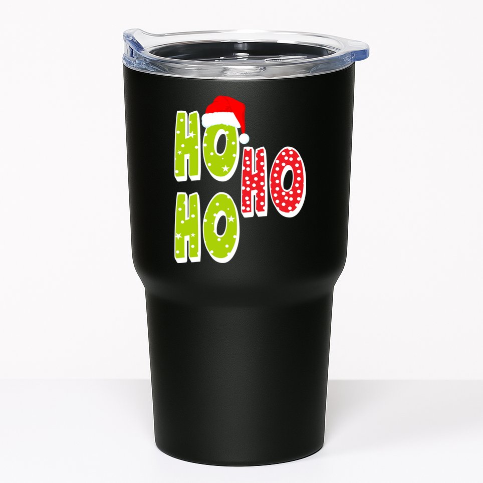Ho Ho Ho Merry Christmas Festive Tumbler