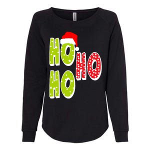 Ho Ho Ho Merry Christmas Festive Womens California Wash Sweatshirt