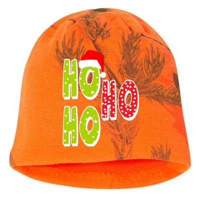 Ho Ho Ho Merry Christmas Festive Kati - Camo Knit Beanie