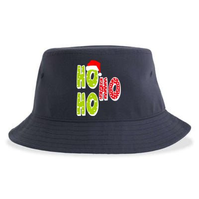 Ho Ho Ho Merry Christmas Festive Sustainable Bucket Hat