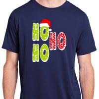 Ho Ho Ho Merry Christmas Festive Adult ChromaSoft Performance T-Shirt