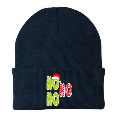 Ho Ho Ho Merry Christmas Festive Knit Cap Winter Beanie