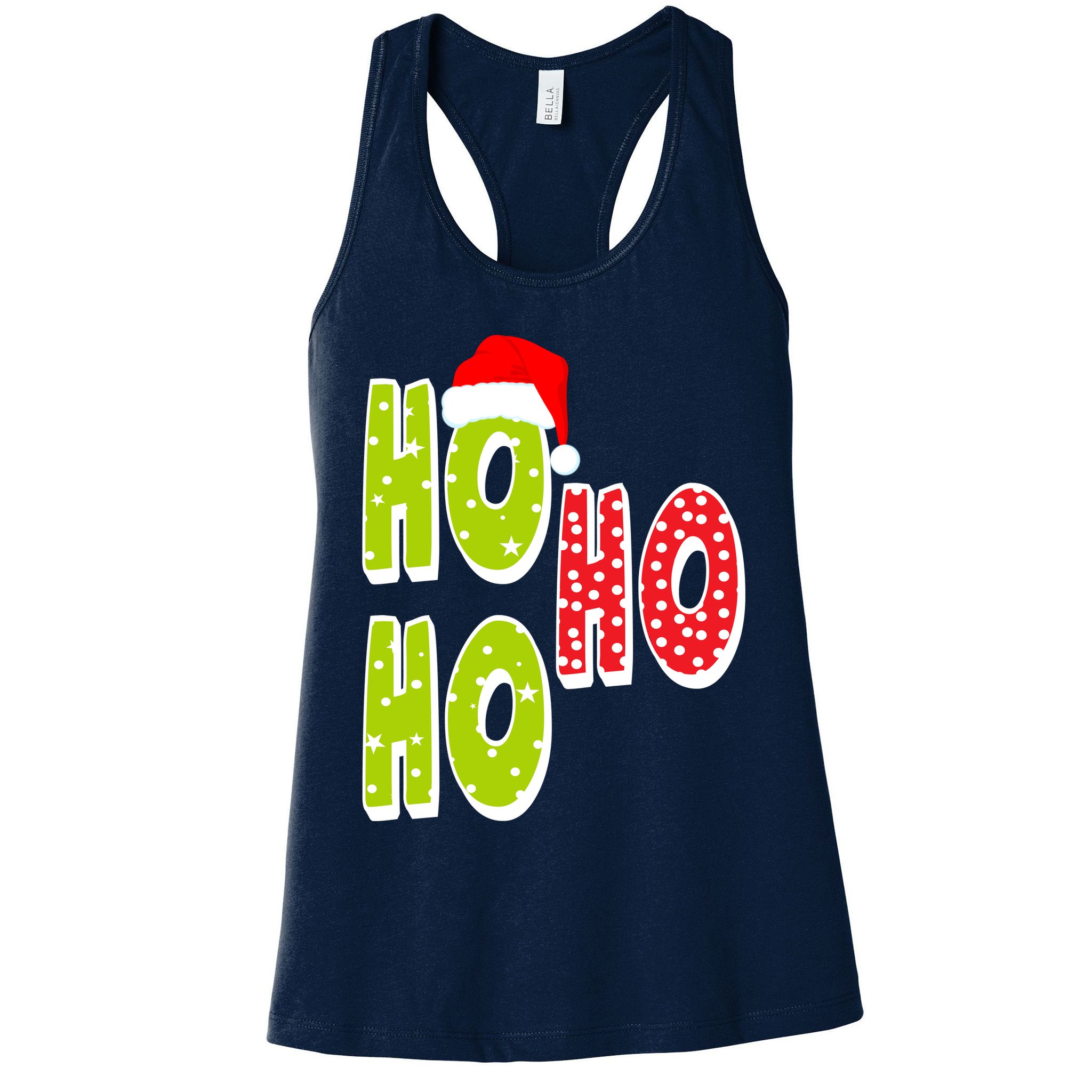 Ho Ho Ho Merry Christmas Festive Womens Tank Top