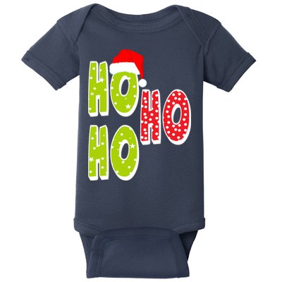 Ho Ho Ho Merry Christmas Festive Baby Bodysuit