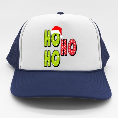 Ho Ho Ho Merry Christmas Festive Trucker Hat