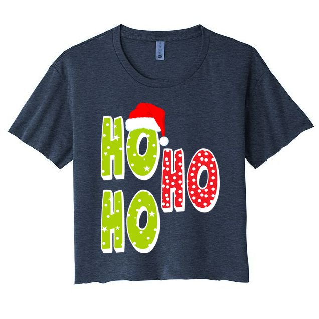 Ho Ho Ho Merry Christmas Festive Crop Top