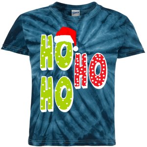 Ho Ho Ho Merry Christmas Festive Kids Tie-Dye T-Shirt