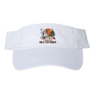 Happy Hallothanksmas Halloween Thanksgiving Christmas Autumn Valucap Bio-Washed Visor