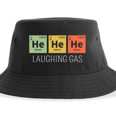 He He He Helium Laughing Gas Funny Chemistry Elements Sustainable Bucket Hat