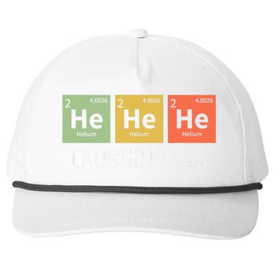 He He He Helium Laughing Gas Funny Chemistry Elements Snapback Five-Panel Rope Hat