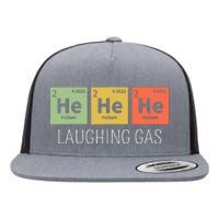 He He He Helium Laughing Gas Funny Chemistry Elements Flat Bill Trucker Hat