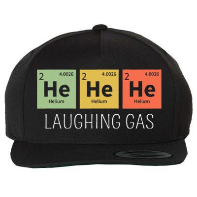 He He He Helium Laughing Gas Funny Chemistry Elements Wool Snapback Cap