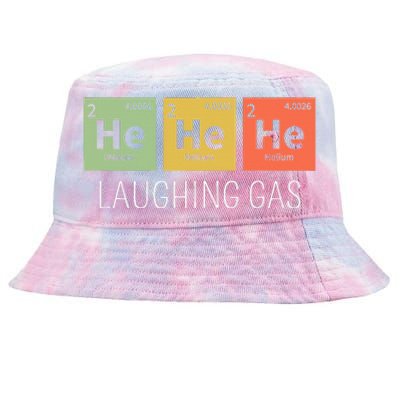 He He He Helium Laughing Gas Funny Chemistry Elements Tie-Dyed Bucket Hat